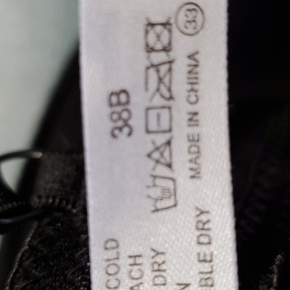 SOFRA, BLACK BRA, NWT. 38B. Razorback converter. Light padded. With wire. - Picture 9 of 10